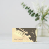 音楽的な芸術家のギターの芸術的なカバー 名刺 (スタンド正面)