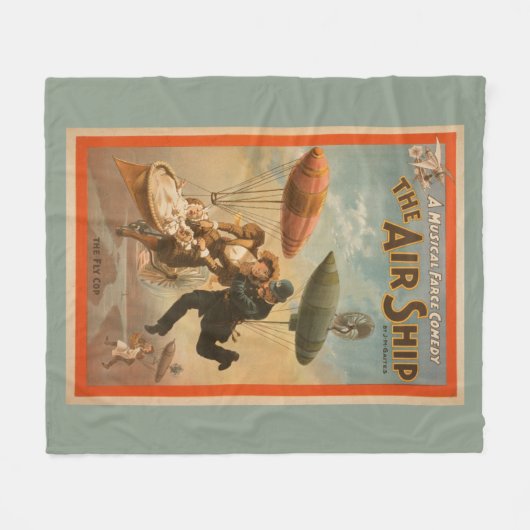 音楽的な茶番劇喜劇、空気船の劇場2 フリースブランケット (正面(横))