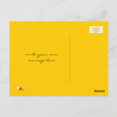 音楽的な高音のさくらんぼの音符の木 気まぐれな自然 ポストカード (裏面)