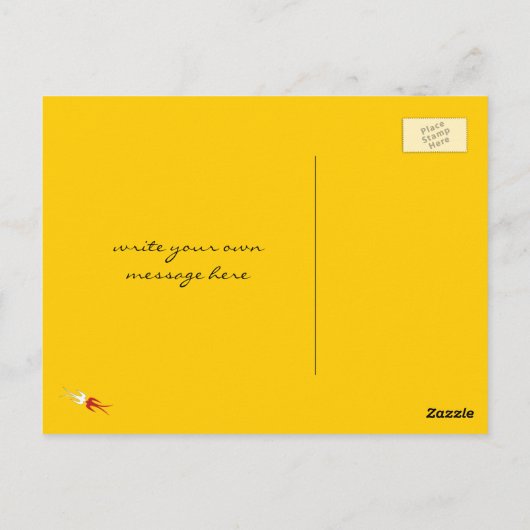 音楽的な高音のさくらんぼの音符の木 気まぐれな自然 ポストカード (裏面)