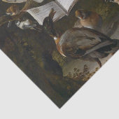 音楽的な鳥の絵を描くことの群 薄葉紙 (詳細)