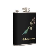 音楽的なAwesomesauceのカラフルなトランペットのフラスコ フラスク (右)