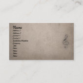 音楽的にあなたの 名刺 (裏面)