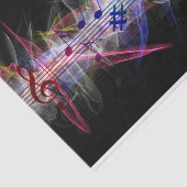 音楽的にカラフルな音楽ノート 薄葉紙 (詳細)