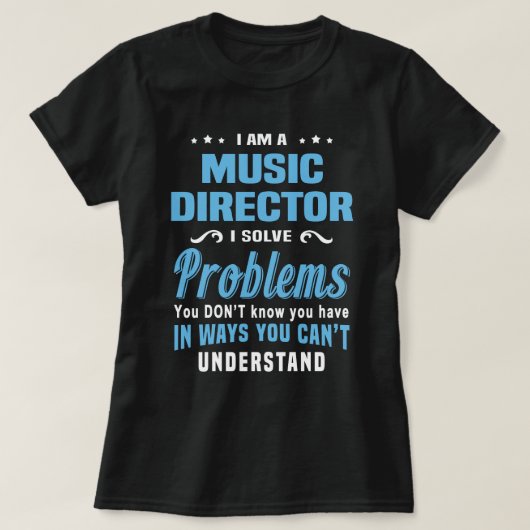 音楽監督 Tシャツ (デザイン正面)
