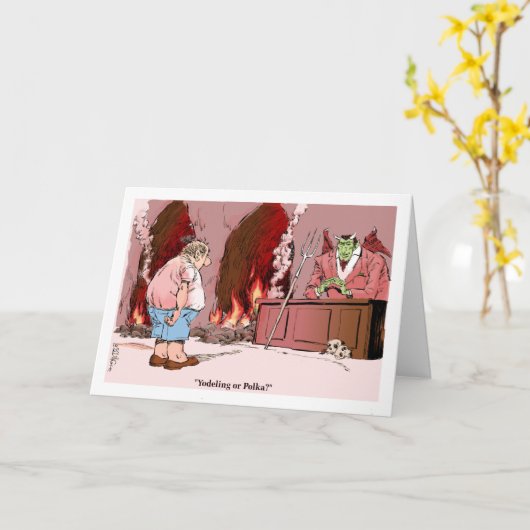 音楽程度の卒業の漫画のおめでとう カード (黄色い花)