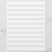 音楽空白の原稿紙(スタッフ紙) レターヘッド (正面)