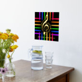 音楽素晴らし愛好家引用文アールネオサイケデリックン 箔ポスター (レイダウン (キッチン))