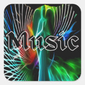 音楽素朴サウンド スクエアシール (正面)