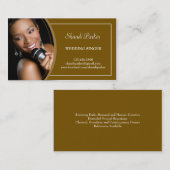 音楽結婚式の歌手の写真の名刺 名刺 (正面/裏面)