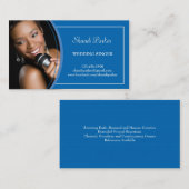 音楽結婚式の歌手の写真の名刺 名刺 (正面/裏面)