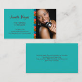 音楽結婚式の歌手の写真の名刺 名刺 (正面/裏面)