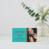 音楽結婚式の歌手の写真の名刺 名刺 (スタンド正面)