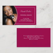 音楽結婚式の歌手の写真の名刺 名刺 (正面/裏面)