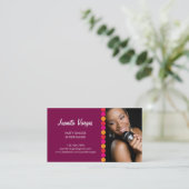 音楽結婚式の歌手の写真の名刺 名刺 (スタンド正面)