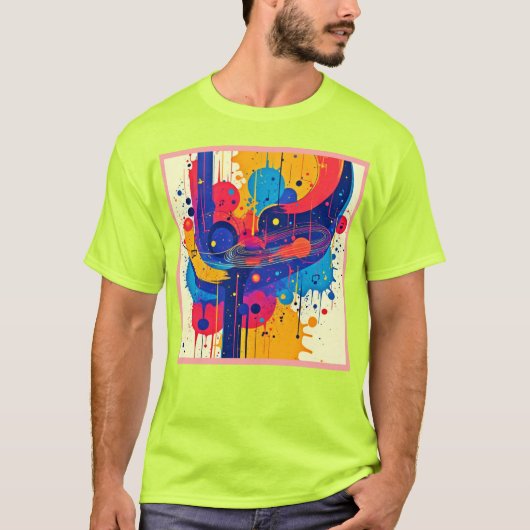 音楽絵を描感情 Tシャツ (正面)