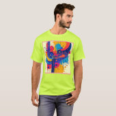 音楽絵を描感情 Tシャツ (正面フル)