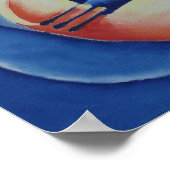 音楽絵画ズ – 青の四角 ポスター (角)