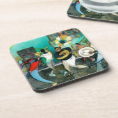 音楽絵画"ニュー・オーリンズジャズ" コースター (左側)