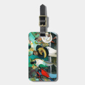 音楽絵画"ニュー・オーリンズジャズ" ラゲッジタグ (正面縦)