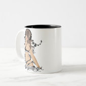 音楽美しい ツートーンマグカップ (正面左)