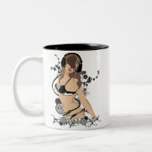 音楽美しい ツートーンマグカップ (左)