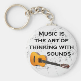 音楽考えるはサウンドギターだ キーホルダー