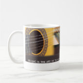 音楽考えるはサウンドギターだ コーヒーマグカップ (左)