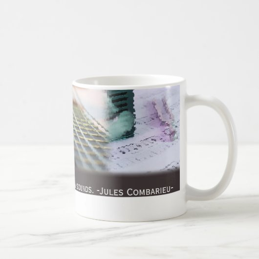 音楽考えるはサウンドギターだ コーヒーマグカップ (右)