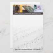 音楽考えるはサウンドギターだ 便箋 (正面/裏面)