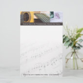 音楽考えるはサウンドギターだ 便箋 (スタンド正面)