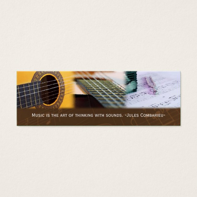 音楽考えるはSound Guitar Bookmarkで (正面)