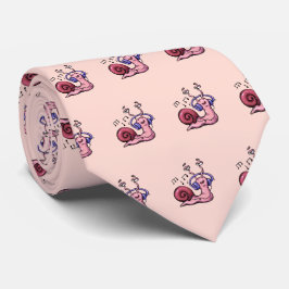 音楽聞にカタツムリ ネクタイ