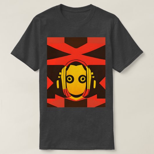 音楽聞に合わせて Tシャツ (デザイン正面)