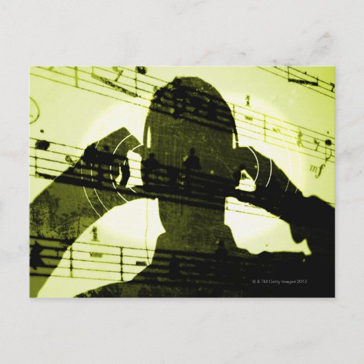 音楽聞へ ポストカード (正面)