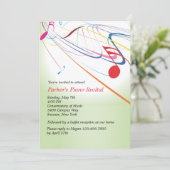 音楽聞リサイタル招待状へ 招待状 (スタンド正面)