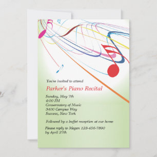 音楽聞リサイタル招待状へ 招待状