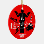 音楽舞台芸術のオーナメントは写真を加えます セラミックオーナメント (右)
