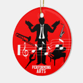 音楽舞台芸術のオーナメントは写真を加えます セラミックオーナメント (左)