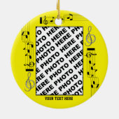 音楽舞台芸術のオーナメントは写真を加えます セラミックオーナメント (裏面)