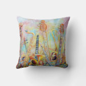 音楽花束の枕 クッション (裏面)