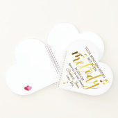 音楽葬儀ハートゲストブック ノートブック (内部)