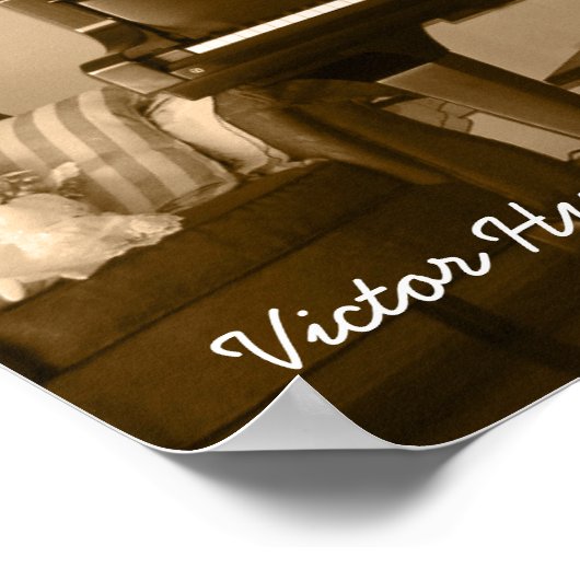 音楽表現- – ヴィクトル・ウゴ引用文 – アートプリント ポスター (角)