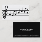 音楽表記法 名刺 (正面/裏面)