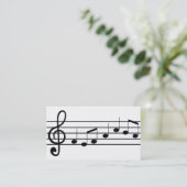 音楽表記法 名刺 (スタンド正面)