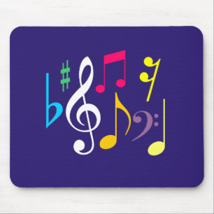音楽記号のマウスパッド マウスパッド
