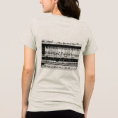 音楽記号のレディースTシャツ トライブレンドTシャツ (裏面)