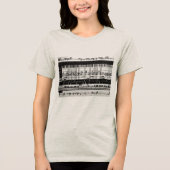 音楽記号のレディースTシャツ トライブレンドTシャツ (正面)