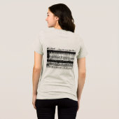 音楽記号のレディースTシャツ トライブレンドTシャツ (裏面全面)