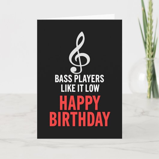 音楽記号の誕生日カード カード (正面)